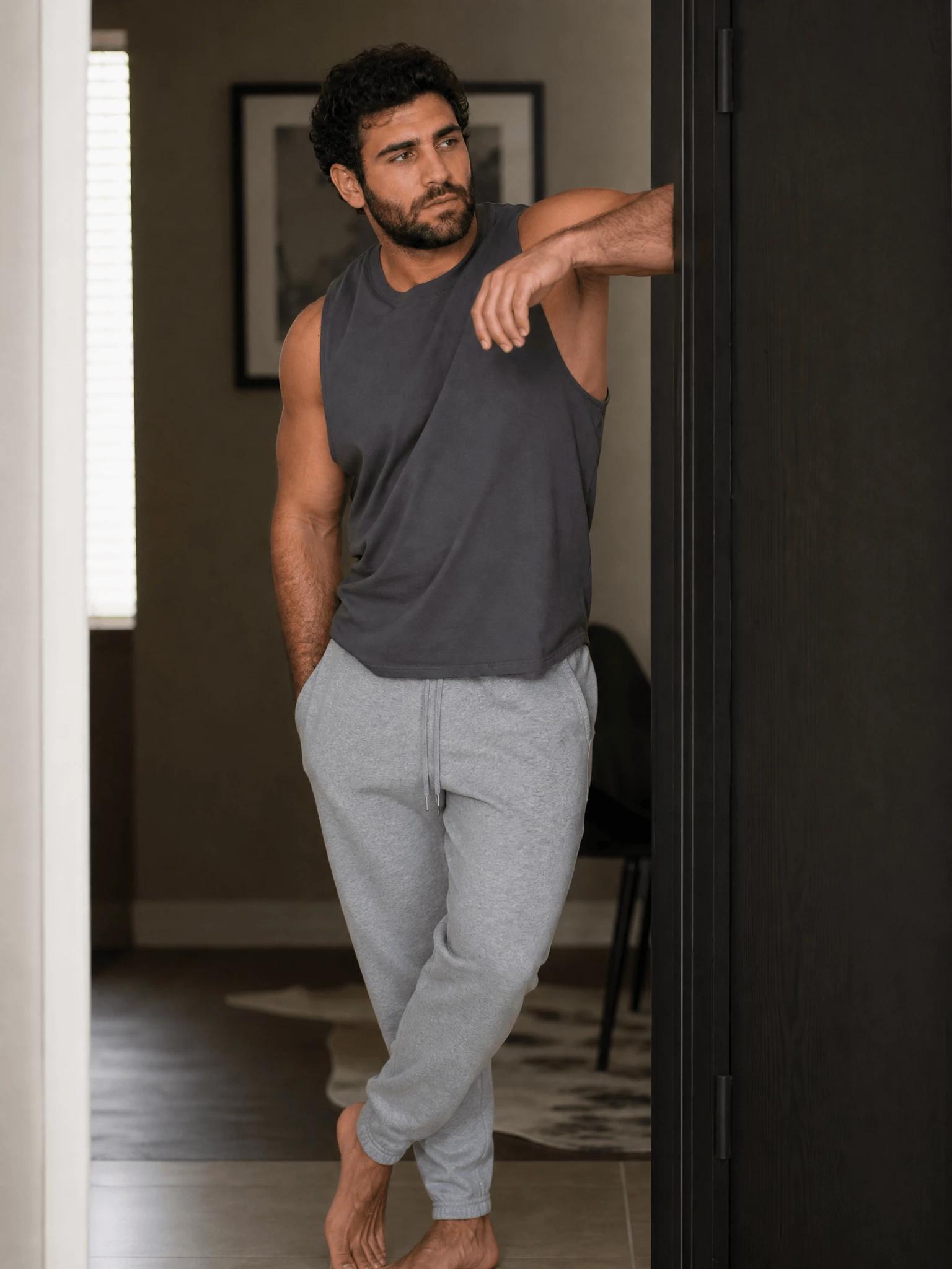 Bearded Bodybuilder Portrait Muscle Hunk 07 physique hero photo