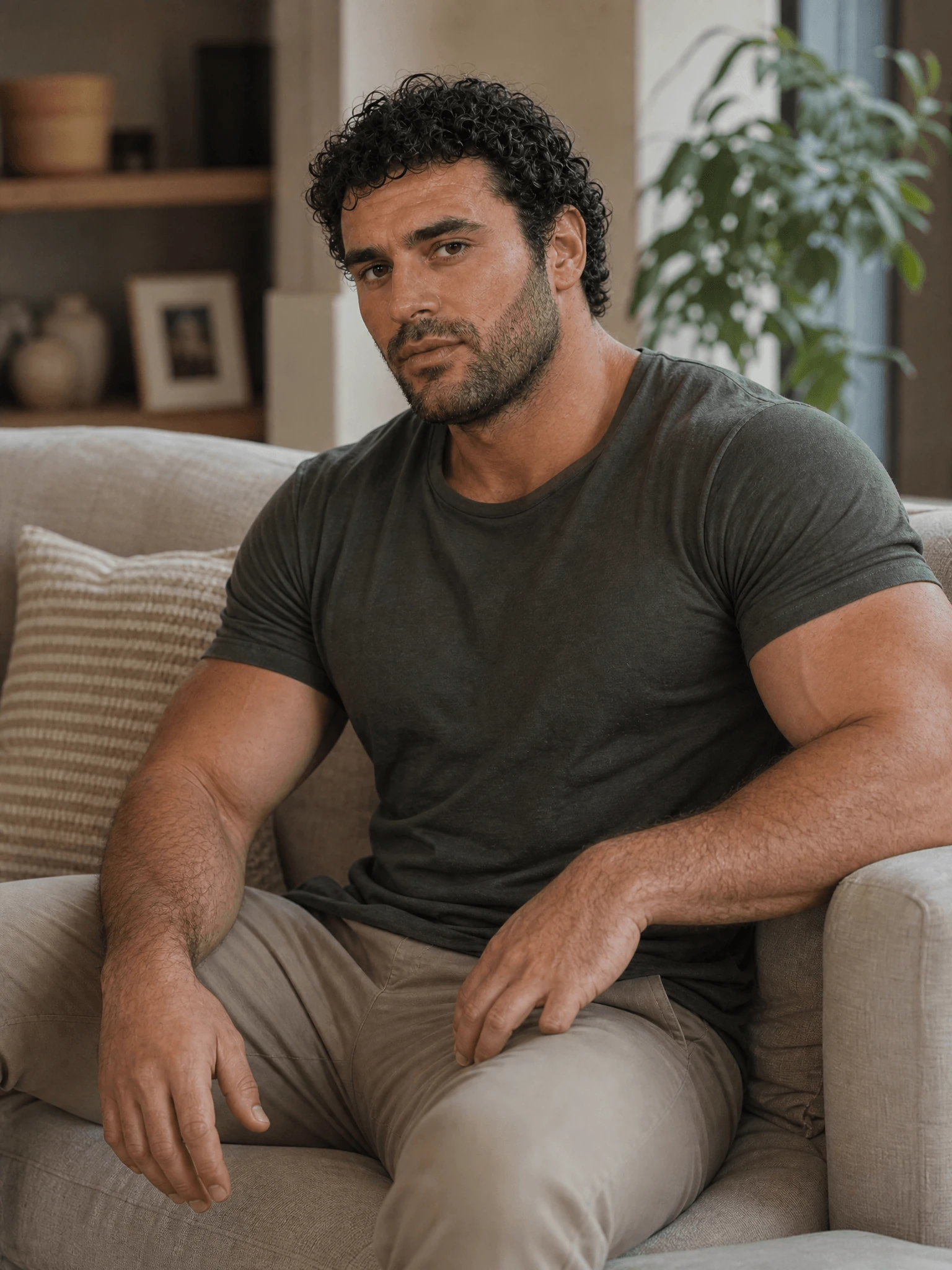 Muscle Hunk Sofa Muscle Hunk 39 physique hero photo
