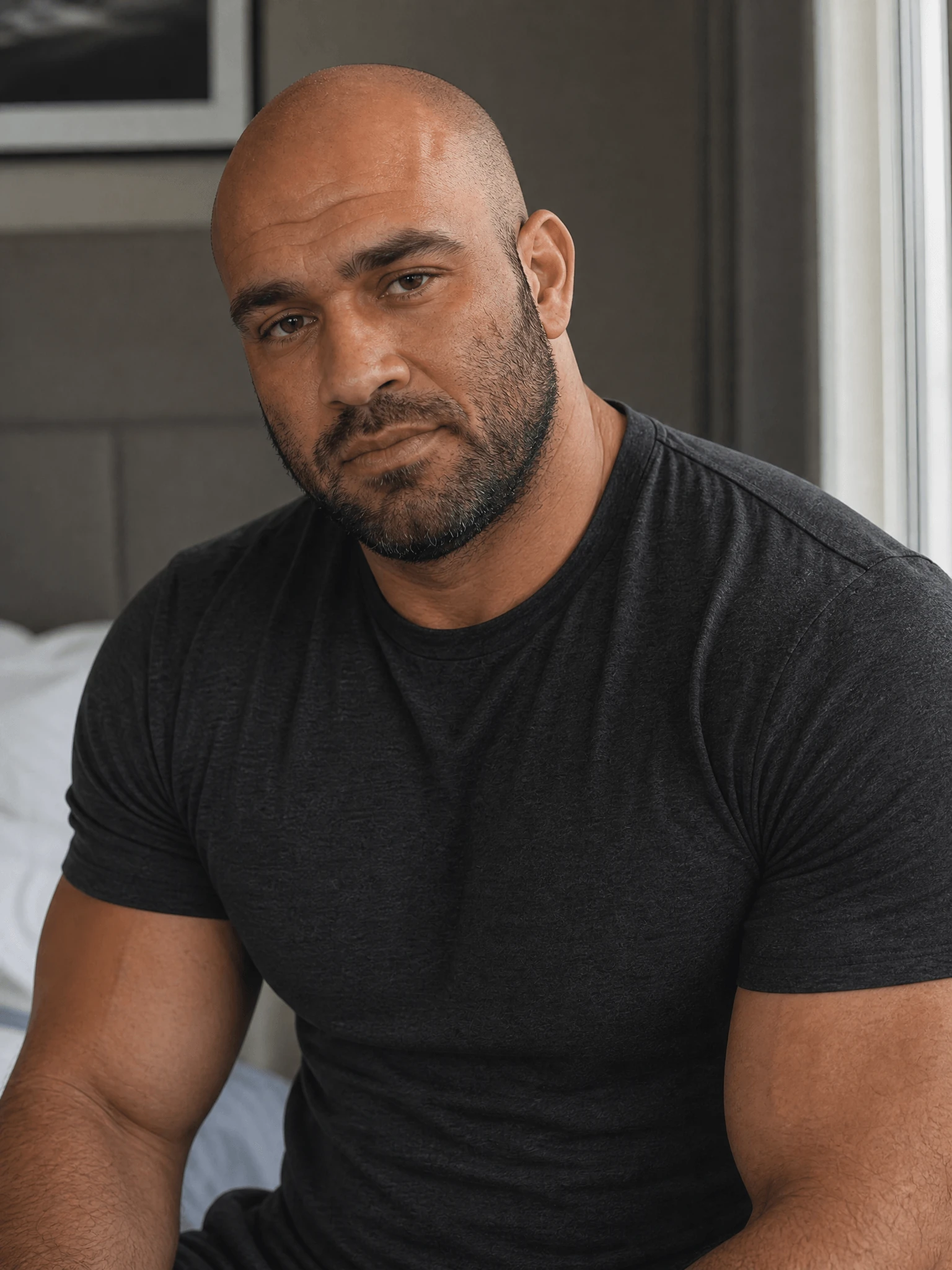 Shirtless Muscle Hunk Portrait Muscle Hunk 55 — Shirtless Muscle Hunk Portrait photo profile with muscle hunk, masculine physique, fitness model and bodybuilder visual keywords.