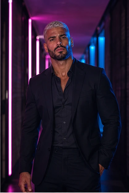 Rico Alvarez in an original ViceHeaven editorial, frame 3