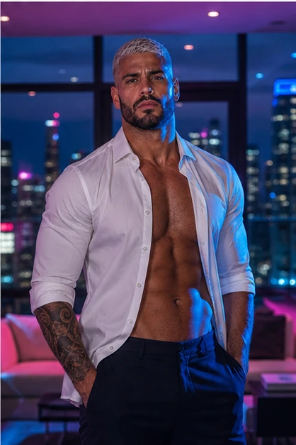 Rico Alvarez in an original ViceHeaven editorial, frame 6