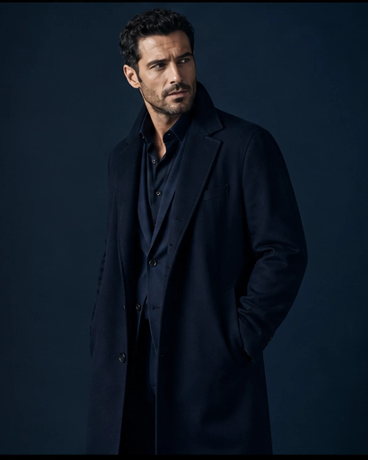 Midnight Blue Muscular Hunks: original editorial frame 5