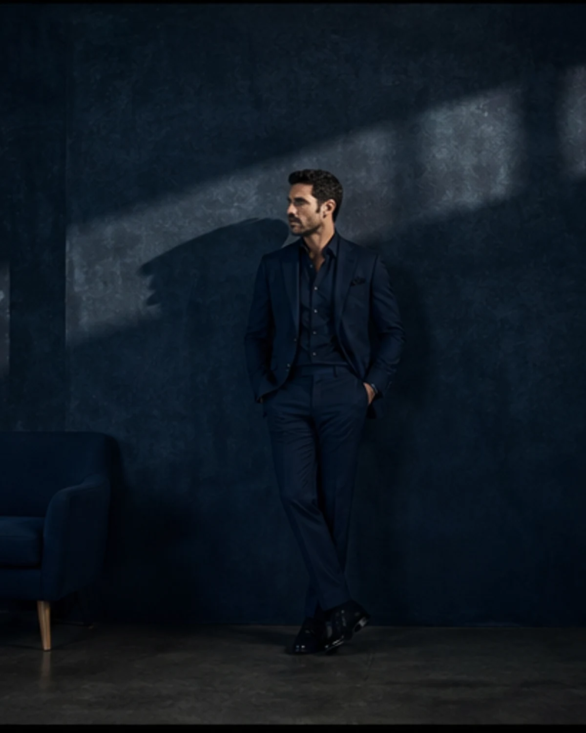Midnight Blue Muscular Hunks: original editorial frame 6