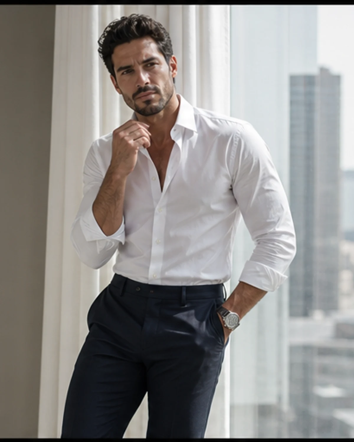 Musclehunks in White: The Penthouse Edit: original editorial frame 2